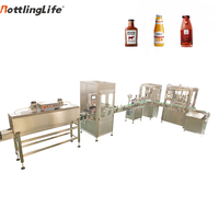 Machine de remplissage à chaud pour sauces épaisses (250g, 500g), sauces tomate et sauces piquantes, et pour bouteilles d'eau et de yaourt – En vente