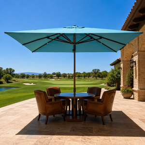 Sombrilla para Exteriores Resistente a la Intemperie, Estructura de Aluminio Grueso, Sistema de Bloqueo con Pasador de Resorte, Toldo para Terraza - Product Image 1