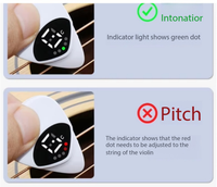 Accordeur 2-en-1 pour Guitares Acoustiques, Électriques, Basses et Ukulélés avec Accordage à Douze Tons à Tempérament Égal