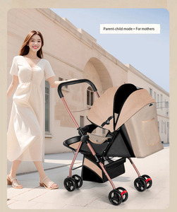 <span class=keywords><strong>Poussette</strong></span> et trotteur 3-en-1 légère pour bébé avec cadre en alliage d'aluminium et acier inoxydable, design pliable pour les enfants <span class=keywords><strong>de</strong></span> 0 à 3 ans - Product Image 6