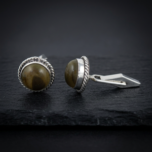Glamorous Gemstone Cufflinks & Tie <b>Clips</b>-Formal Wear Accessories & Gifts - Product Image 3