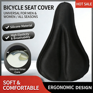 Housse de coussin en silicone pour vélo de montagne, coussin de <span class=keywords><strong>selle</strong></span> épaissi pour cyclisme, vente en gros - Product Image 2