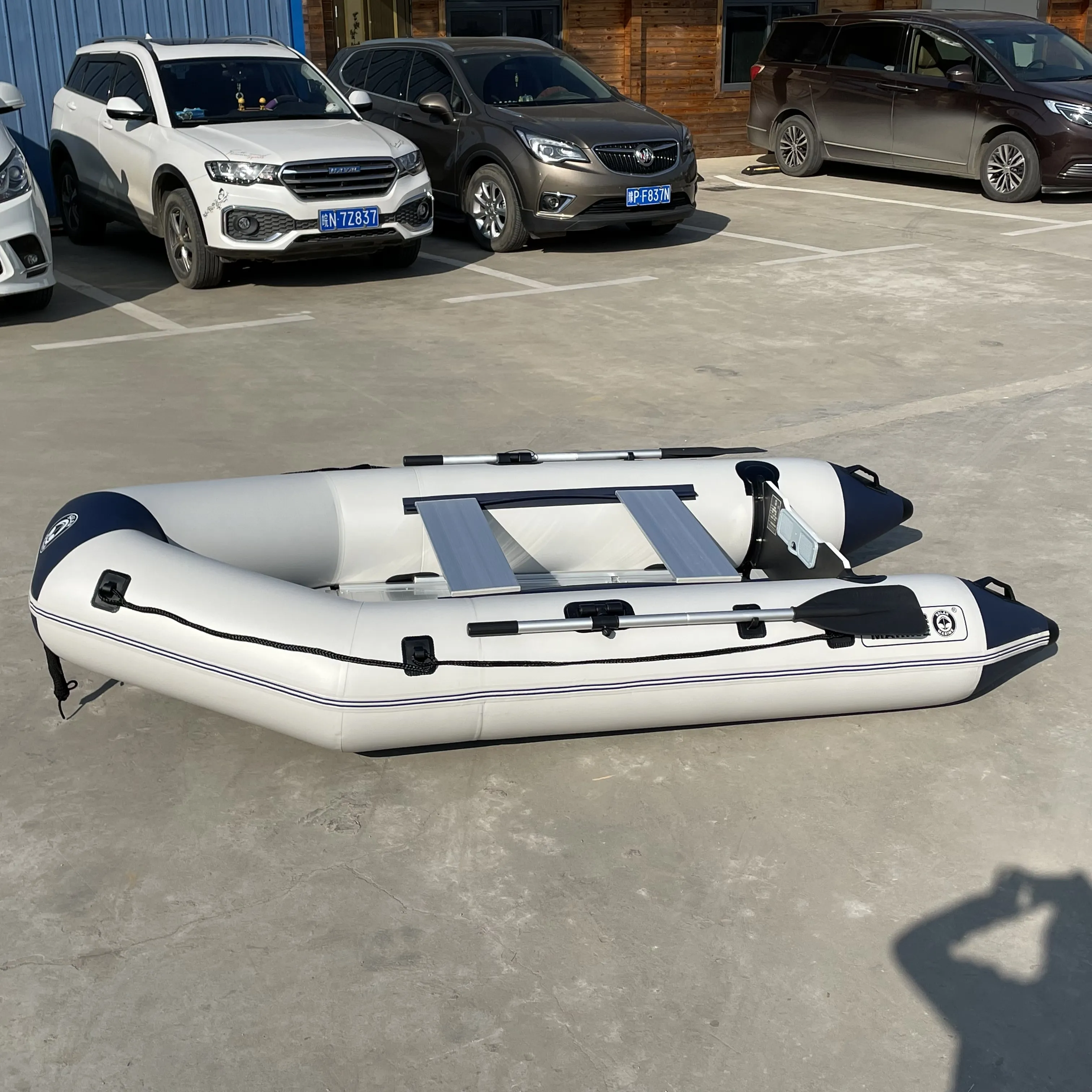 Solarmarine 300 cm Aluminium Boden PVC Aufblasbare Angeln Sport Boot