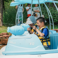 Bateau tamponneur gonflable coloré pour piscine, électrique à batterie, pour le nettoyage et des jeux aquatiques amusants pour adultes et enfants