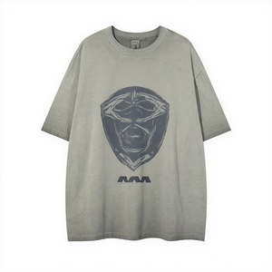 T-shirt en coton surdimensionné pour hommes Design personnalisé Hip Hop Streetwear Fashion Style T-shirt à manches courtes pour hommes - Product Image 5