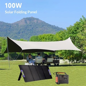 Pannello Solare Monocristallino Pieghevole ad Alta Potenza 100W Personalizzato 18.24V 5A IP65 Impermeabile per Ricarica Portatile all'Aperto - Product Image 2