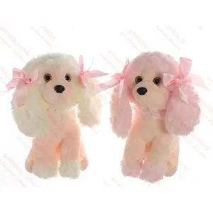 Exclusive design mini dog plush toy Christmas stuffed animals CPC cute little dog cheap custom plush animal toy OEM/ODM dog