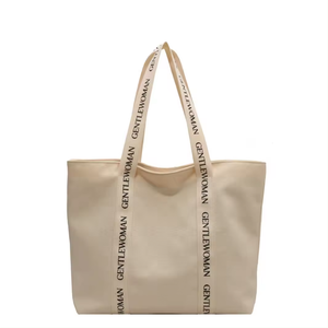 Borsa da <span class=keywords><strong>Shopping</strong></span> in cotone con Logo personalizzato da <span class=keywords><strong>uomo</strong></span> con scritta rinforzata da <span class=keywords><strong>uomo</strong></span> con Logo nero - Product Image 6