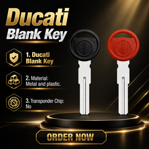 Llave de Motocicleta Compatible con <span class=keywords><strong>Ducati</strong></span>, Llave Virgen para Panigale V4 959 1199 1299 899 <span class=keywords><strong>Monster</strong></span> 1100 696 795 796 848, Llave con Chip Desmontable - Product Image 1