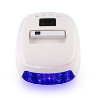2-in-1 Wiederaufladbare UV-LED-Nagellampe 128W Kabellose Gel-Nageltrockner mit Mini-Flash-Cure-Stift 5200mAh Akku Auto-Sensor