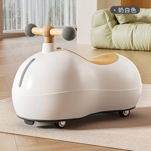 Peanut <b>Baby</b> <b>Walker</b> <b>Wooden</b> Frame Musical Lights 1-3 Years Old First Birthday Gift Smooth Ride Universal Wheels - Product Image 3