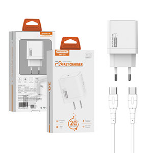 OEM Prix bas d'usine USB-C 20W 3A PD <span class=keywords><strong>Cube</strong></span> de charge rapide Adaptateur de voyage Chargeur mural Câble de type c Norme EU US pour téléphone portable - Product Image 5