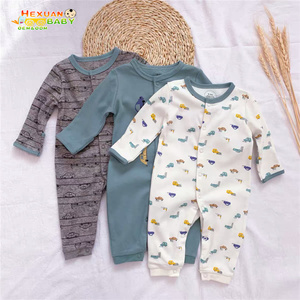 Ensemble 3 pièces body imprimé pour bébé fille, 100% coton, joli, avec motif de dessin animé, vêtements pour nouveau-né, barboteuse, body - Product Image 3