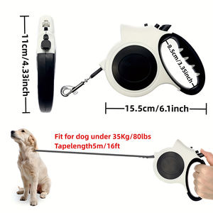 Guinzaglio per Cani Retrattile LED Regolabile Automatico Illuminato per Esterni, Nuovo Design Personalizzato di Fabbrica - Product Image 3