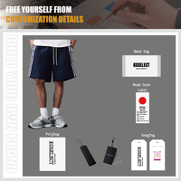 Shorts de sport décontractés pour hommes en coton French Terry, personnalisables, pour l'été, la course et la plage