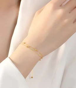 सोने की असली बिक्री 18k वास्तविक सोने की कीमत 750 बेड्स के ब्रैसलेट ठोस शुद्ध सोने के गहने थोक - Product Image 5