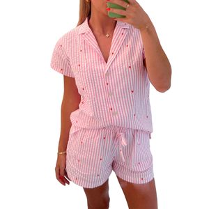 Crea prodotti <span class=keywords><strong>con</strong></span> cuore: Set <span class=keywords><strong>pigiama</strong></span> estivo da donna <span class=keywords><strong>con</strong></span> stampa grafica a lettere, <span class=keywords><strong>pigiama</strong></span> da ragazza, <span class=keywords><strong>pigiama</strong></span> da donna 2 pezzi - Product Image 3