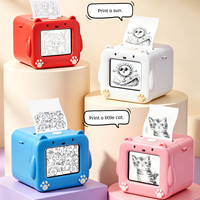 Imprimante thermique intelligente Q8 à commande vocale, 300 DPI, mini imprimante d'étiquettes portable sans fil, imprimante de poche sans encre pour enfants