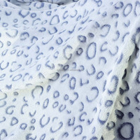 Flanel Faux ukiran Emboss cetak memotong bunga untuk 100% poliester tekstil rumah, pakaian rumah selimut sepatu