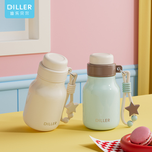 DILLER Bottiglia d'Acqua Isolata Sottovuoto da 320ml, Leggera, con Coperchio in Acciaio Inox, Facile da Pulire, Elegante e Resistente, Adatta per Bevande Calde e Fredde - Product Image 2