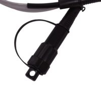 Cable de Conexión Monomodo de Fábrica 2*5.0mm Gris MINI SC APC-MINI SC APC 1F FTTH, Cable de Bajada de 75M, Impermeable IP68