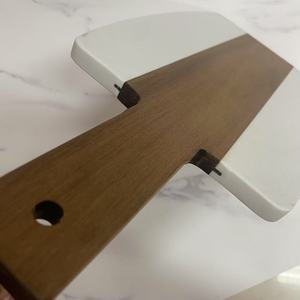 Chúng Tôi Miễn Phí Vận Chuyển Gói 10 Đá Cẩm Thạch Phục Vụ Pho Mát Hội Đồng Quản Trị Charcuterie Hội Đồng Quản Trị Bằng Đá Cẩm Thạch Và Gỗ Keo Cắt Hội Đồng Quản Trị Với Xử Lý - Product Image 4