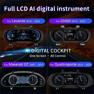แผงหน้าปัด LCD สำหรับมาเซราติ กิบลี ปี 2014-2023 จอแสดงผลดิจิตอล แดชบอร์ด รองรับ Carplay GPS มาตรวัดความเร็ว ห้องนักบินเสมือนจริง - Product Image 3