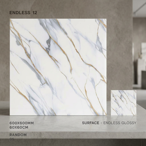 Carreaux de sol en porcelaine effet marbre onyx rose, brillants, en céramique, 600x600mm, pour hôtels et maisons - Product Image 6