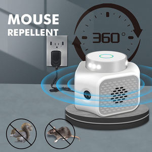 Répulsif ultrasonique à double haut-parleur à 360 degrés avec souris clignotante LED Marten Mole Pest Bug Cockroach Dissuasion pour la maison - Product Image 2