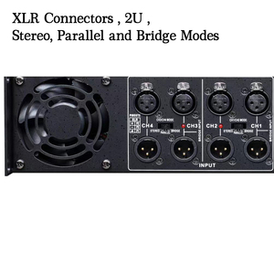 Amplificatore di Potenza Professionale 4CH 300W per Sistemi Audio di Lounge, Bar, Club ed Eventi con Prestazioni Stabili - Product Image 2