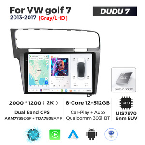 MEKEDE DUDU7 12 + 512G Car-play Radio de coche <span class=keywords><strong>Android</strong></span> Auto reproductor Multimedia navegación GPS pantalla 2K para VW Golf 7 2013-2017 - Product Image 5