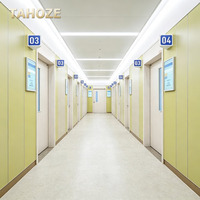 Porte d'hôpital en acier, porte battante médicale antibactérienne, résistante aux chocs, pour pharmacie, cabinet médical, salle d'examen