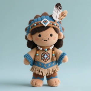 Tùy chỉnh bản địa <span class=keywords><strong>American</strong></span> lấy cảm hứng từ con búp bê sang trọng Đồ chơi mềm tùy chỉnh bản địa theo chủ đề con búp bê sang trọng cho món quà độc đáo - Product Image 3