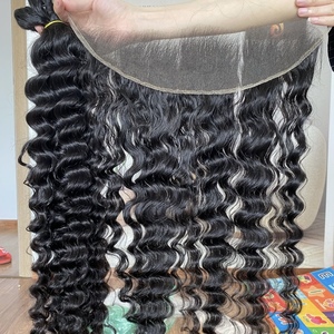 Deep Wave Unprocessed Raw Cambodian Hair Bundle, Human Hair Virgin Cuticle Aligned Hair,Bundles Human Hair Vendors - Product Image 2
