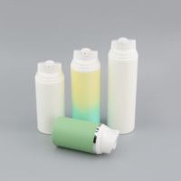 Bouteilles à pompe sans air en plastique PP écologiques, vides, pour cosmétiques et lotions, blanches, 50 ml, 120 ml, 150 ml, 4 oz, 5 oz, 30 ml, 80 ml, 100 ml