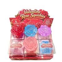 Ruunjoy En gros Jouets Squishy Rose 2027 Saint-Valentin Anti-stress Maltose à Remontée Lente Jouet Sensoriel à Presser en Forme de Rose
