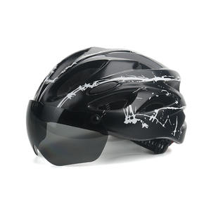 <span class=keywords><strong>Casco</strong></span> de Ciclismo <span class=keywords><strong>MTB</strong></span> Ligero y Transpirable con Gafas Integradas, Ajustable, Profesional para Hombres y Mujeres Adultos - Product Image 3