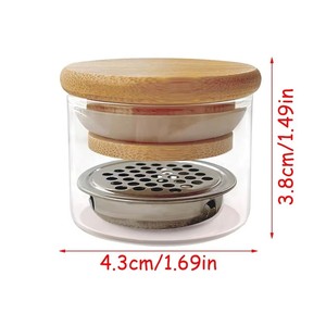 Nail Brushes Washing Cup Acrylic Nail Brush Cleaner Dish With Lid Easy Cleaning Portable Mesh Layered Nail Art Brush Washer - Product Image 1