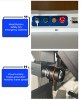 Machine de marquage laser à fibre optique CCD avec convoyeur automatique et positionnement visuel pour métal et plastique