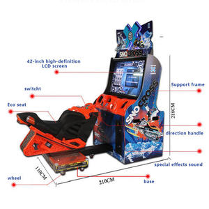 220V đồng tiền hoạt động xe máy đua mô phỏng <span class=keywords><strong>Arcade</strong></span> máy xe đạp động cơ đua trò chơi Tây Ban Nha Nhật Bản ngôn ngữ kim loại xây dựng - Product Image 5