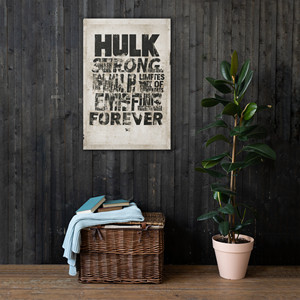 Retrato de Hulk en lienzo fino, para siempre - Product Image 3