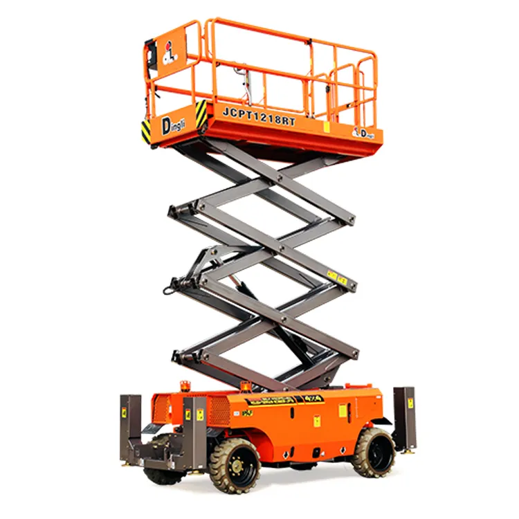 Dingli 750kg 15-18m neue 4*4 selbstfahrende scissor lift für verkauf