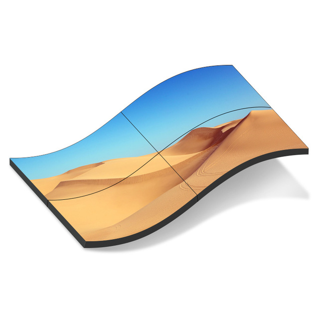 55 65 75 Inch Commercial Display OLED Video Wal With Curved Flexible Screen