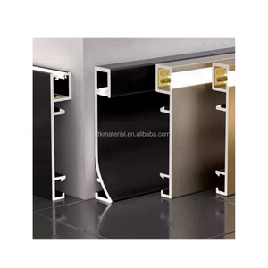 Rodapié LED Luminoso Industrial Moderno, Fácil Instalación, Rodapié de Pared de Aleación de Aluminio y Plástico para Pisos de Hotel - Product Image 5