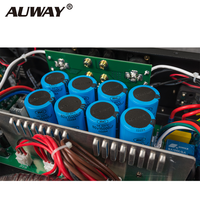 Amplificateur de puissance DSP pour caisson de basses 2 canaux AUWAY MT1000 1000 Watts Classe H Système de haut-parleurs professionnel