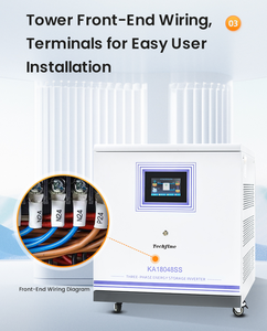 Industria y comercio Inversor de cadena MPPT triple trifásico 18kw 30kw Inversor de almacenamiento <span class=keywords><strong>solar</strong></span> híbrido para sistema de batería <span class=keywords><strong>solar</strong></span> de 48V - Product Image 5