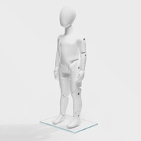 Mannequin réglable en fibre de verre pour enfant de 3 ans KM03-WEG Offre Spéciale de support factice mobile pour enfant