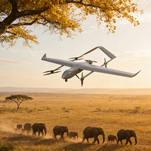Dron de Ala Fija ZLWM-YX-M12 con Despegue Vertical, Navegación de Alta Precisión, Misiones Precisas, UAV Pesado, Video FHD de 1080p, Más de 40 Minutos - Product Image 1