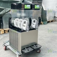 WICE Commercial Slush Machine 12L X 1 Réservoir Grande Capacité Fabricant de Boissons Glacées Prix Bon Marché pour Restaurant Juice Bar Café Utilisation