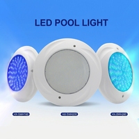 Projecteur LED de piscine en polycarbonate dépoli, étanche IP68, mural, 12V 30W, RVB à changement de couleur, avec télécommande, vente en gros